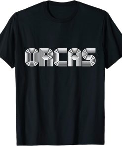 Orcas Vintage Retro College Style Funny T-Shirt