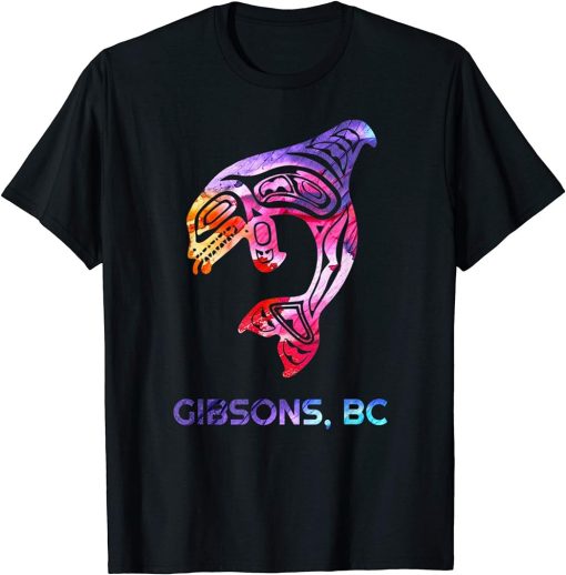 Gibsons British Columbia Native Orca Killer Whale T-Shirt