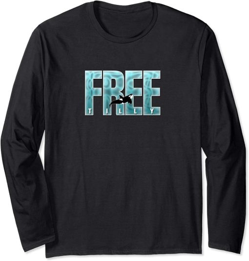 Free Tilly Killer Whale Lover Conservation Blackfish Orca Long Sleeve T-Shirt