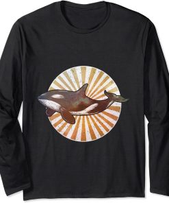 Retro Orca Long Sleeve T-Shirt