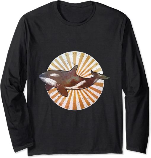 Retro Orca Long Sleeve T-Shirt